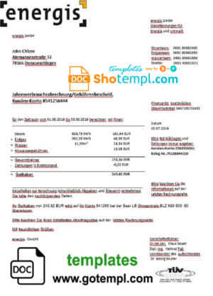 First Republic Bank enterprise statement Word and PDF template