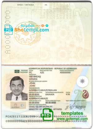 Kazakhstan First Heartland Jýsan Bank visa card fully editable template in PSD format