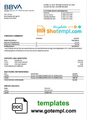 Germany hotel booking confirmation Word and PDF template, 2 pages