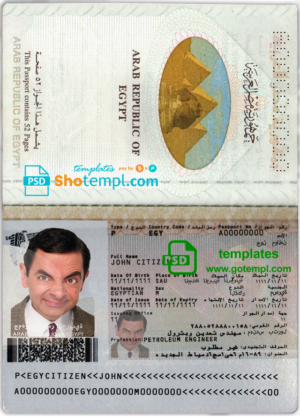 Greece driving license template in PSD format, with all fonts