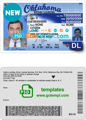 Malta driving license template in PSD format, with fonts