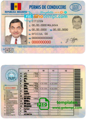 Oman Sohar International Bank visa card fully editable template in PSD format