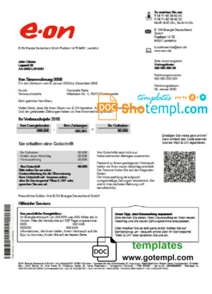 # value call pay stub template in Word and PDF format