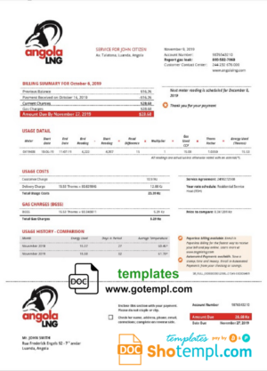 Car Rental Service Invoice template in word and pdf format