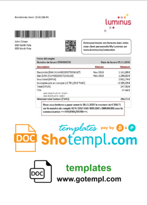 My Benefits Wal-Mart earnings statement Word and PDF template