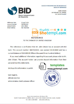 Tunisia Amen Bank visa infinite card, fully editable template in PSD format