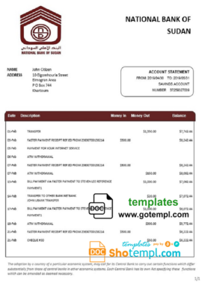 #electric trust universal multipurpose utility bill template in Word format