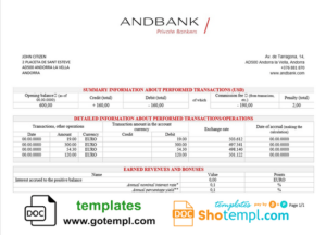 landscaping invoice template in Word and PDF format, version 18
