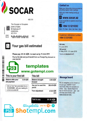 Malaysia Plus Solar Systems Sdn Bhd utility bill template in Word and PDF format