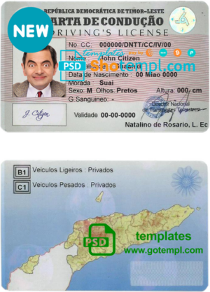 California lawyer ID card PSD template, version 5