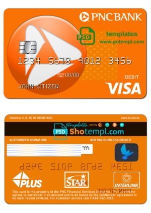 Russia Tinkoff Bank mastercard template in PSD format, fully editable