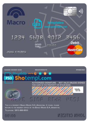 Argentina ID card editable PSDs, scan and photo-realistic snapshot, 2 in 1 (2020-present)