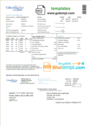 Mraz and Sons earnings statement Word and PDF template