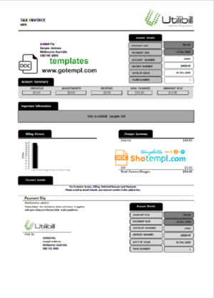 Cash invoice template in word and pdf format