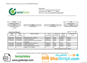 Morocco CIH bank mastercard, fully editable template in PSD format