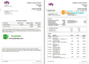 Tuvalu hotel booking confirmation Word and PDF template, 2 pages