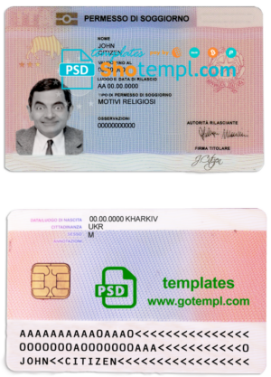 Indonesia bank Rakyat Indonesia (BRI) bank mastercard, fully editable template in PSD format