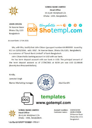Cambodia marriage certificate Word and PDF template, fully editable