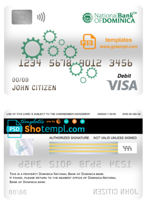 Bahrain Al Salam Bank visa card debit card template in PSD format, fully editable