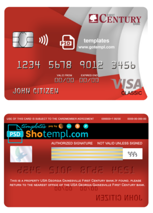 Chile Scotiabank bank mastercard debit card template in PSD format, fully editable