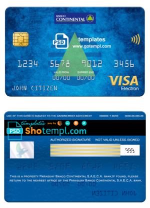 Chile Scotiabank bank mastercard debit card template in PSD format, fully editable