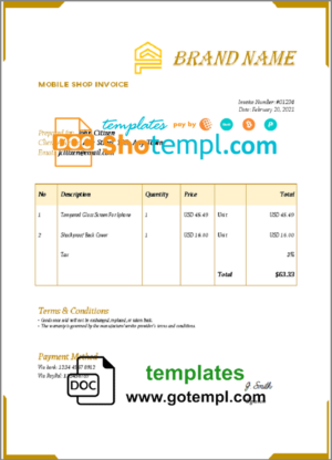 USA Aspiration bank statement Word and PDF template, 2 pages