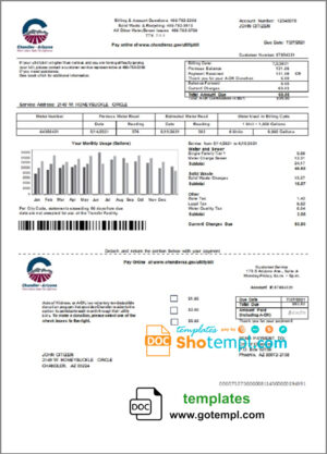Blank Software Invoice template in word and pdf format
