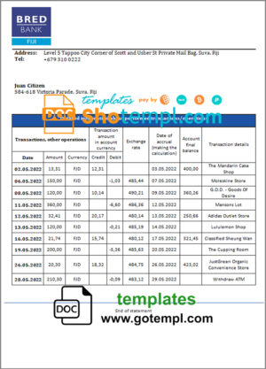 Singapore hotel booking confirmation Word and PDF template, 2 pages