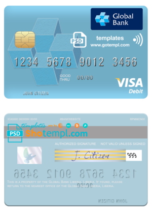 Colombia ID card editable PSDs, scan and photo-realistic snapshot, 2 in 1 (2010-2020)