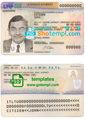 Georgia Bank of Georgia visa card fully editable template in PSD format