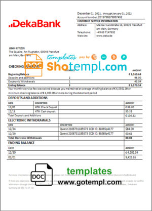 Creative Agency Invoice template in word and pdf format