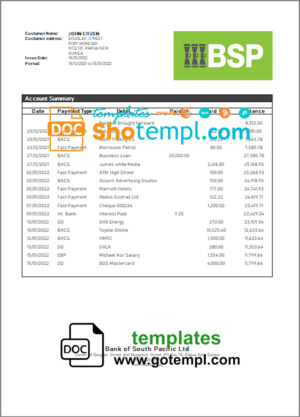 USA educational company employee sheet template in Word and PDF format, version 2