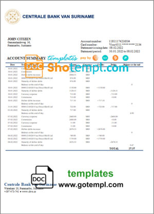 fishing company payroll template in Word and PDF formats