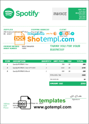 IMKO Enterprises Inc earnings statement Word and PDF template