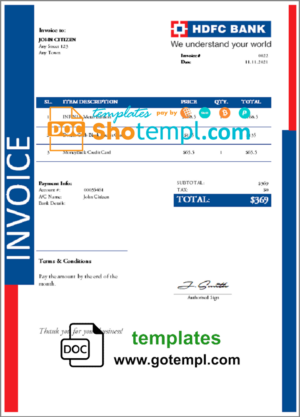 USA Chime bank statement Word and PDF template