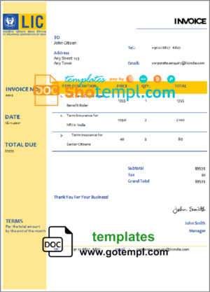 Bahrain Al Salam Bank proof of address statement template in Word and PDF format