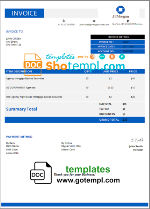 INDIA IDFC First bank statement Word and PDF template, version 2