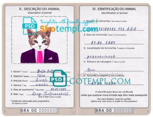 Moldova ID template in PSD format, fully editable, with all fonts