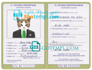 Albania Tirana bank mastercard credit card template in PSD format, fully editable