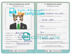 Tuvalu marriage certificate Word and PDF template, completely editable
