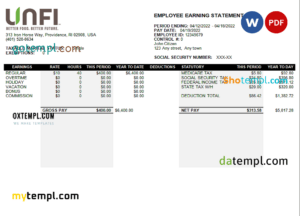 Free Travel Invoice template in word and pdf format