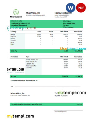 # logic insight bank universal multipurpose bank account reference template in Word and PDF format