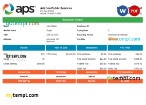 ALLSEC Building technologies payslip pay stub template in Word and PDF formats