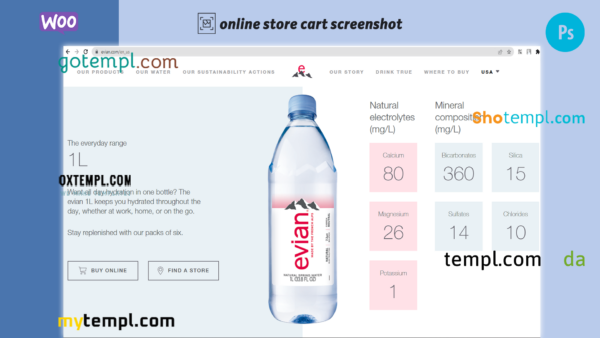 natural water fully ready online store WooCommerce hosted and products uploaded 30