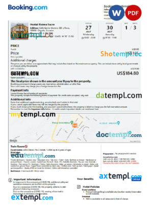 Free Sports Invoice template in word and pdf format