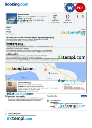 Sample Cleaning Invoice template in word and pdf format