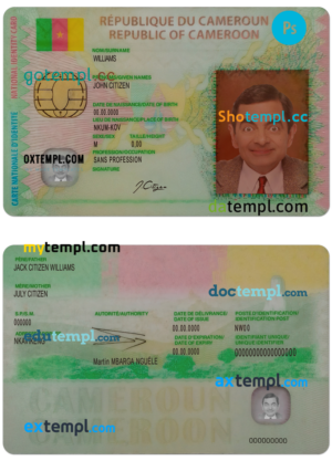 Japan D point club visa card, fully editable template in PSD format