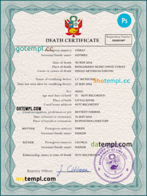 Afghanistan marriage certificate PSD template, with fonts