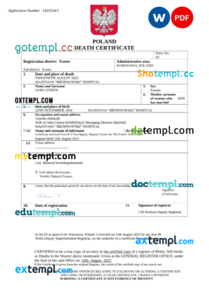 Contract Invoice template in word and pdf format