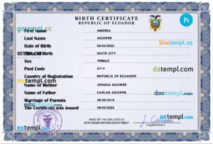 Nauru dog (animal, pet) passport PSD template, fully editable